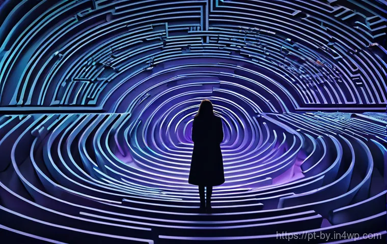 가짜뉴스가 여론에 미치는 영향 - **Prompt 1: The Labyrinth of Disinformation**
    "A person, appearing as a young adult (male or fem...