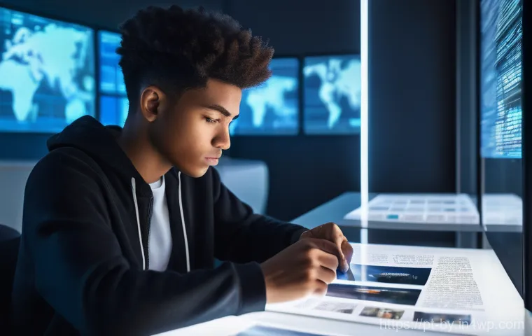 가짜뉴스 판별법 워크숍 개최 - **Prompt:** A young person, approximately 18-25 years old, gender-neutral, is deeply engrossed in th...